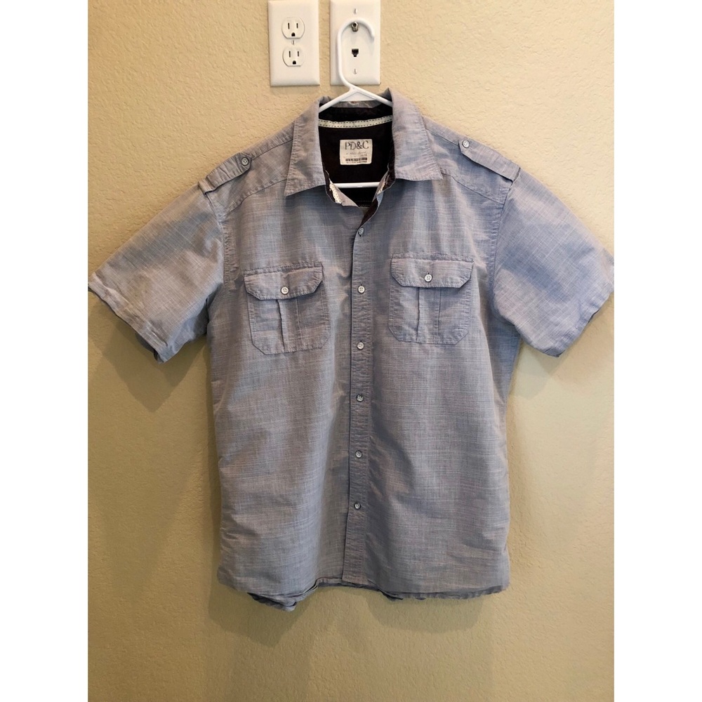 PD&C Men’s Button Down Short Sleeve Shirt